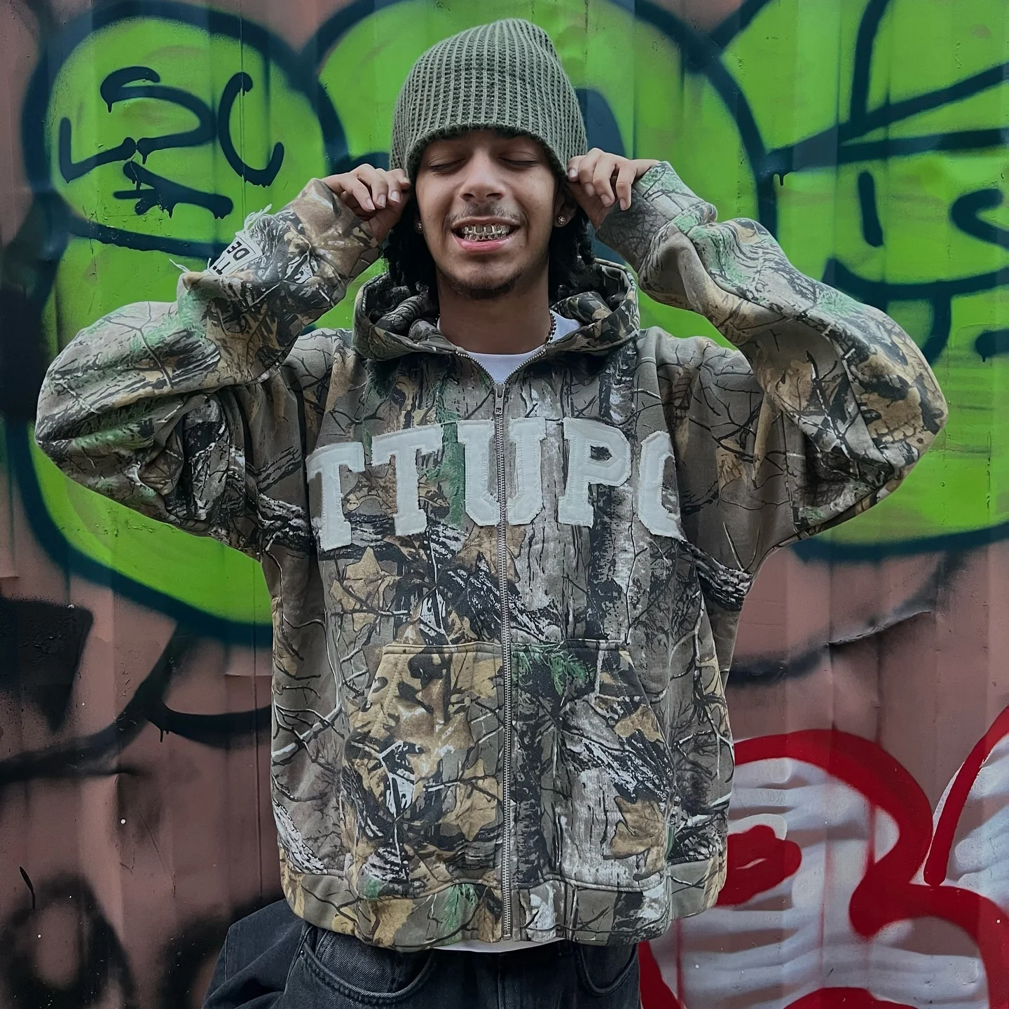 05 Camouflage casual street zipper hoodie - Image 4