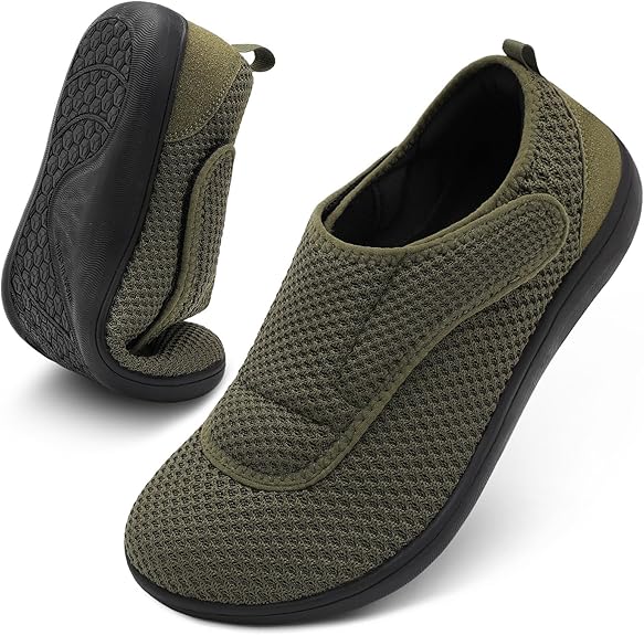 2025 Men's Lightweight Extra Wide Width Orthopedic Hands-Free Foot Pain Relief Slip-on Shoes - Image 3