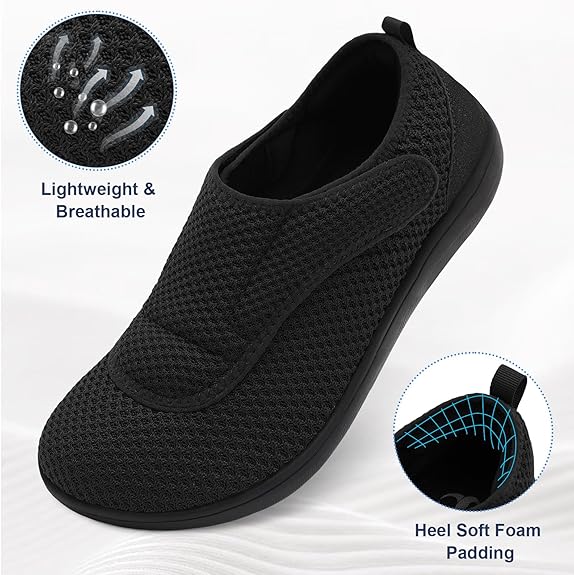 2025 Men's Lightweight Extra Wide Width Orthopedic Hands-Free Foot Pain Relief Slip-on Shoes - Image 9