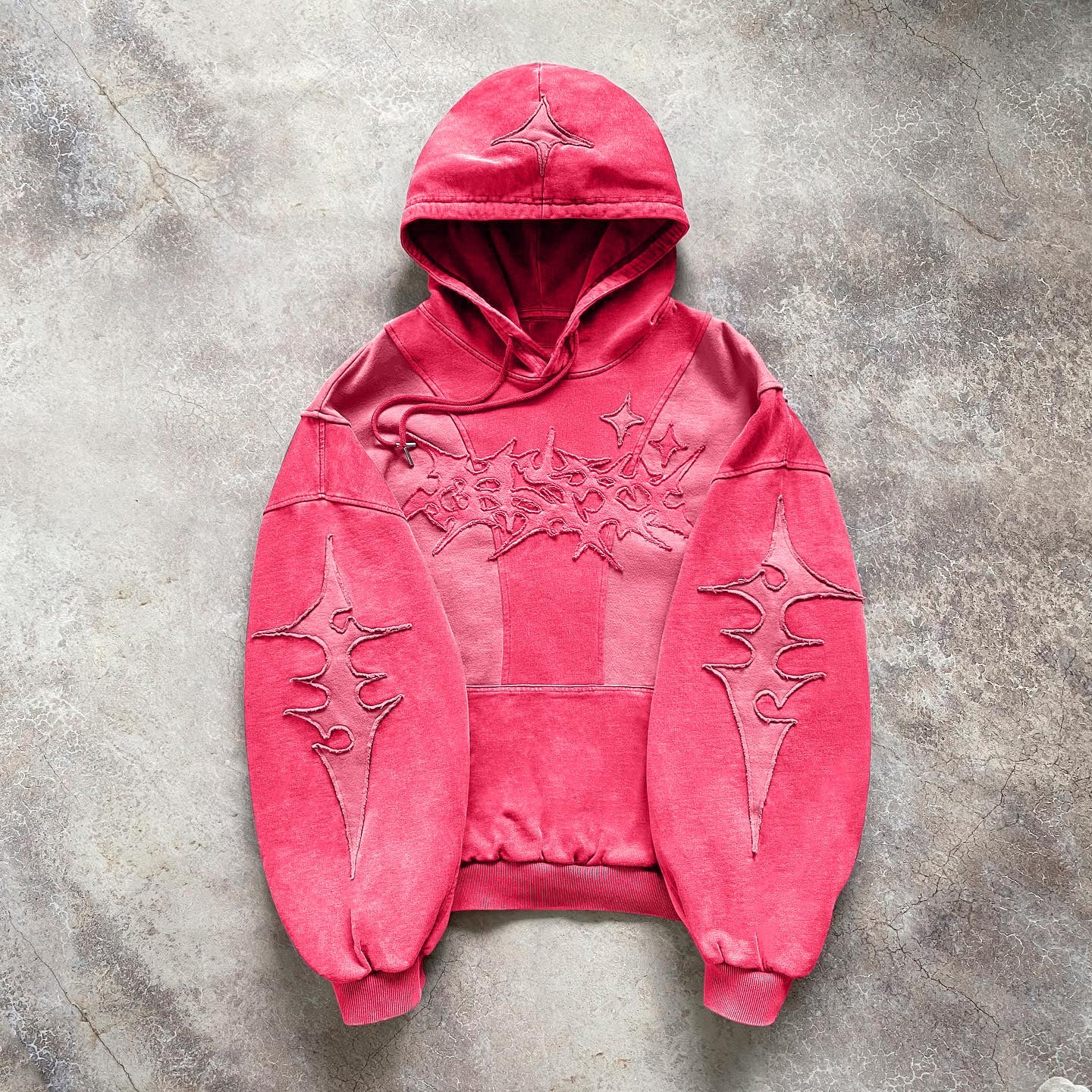 Casual street patchwork patchwork cotton hoodie - Image 10