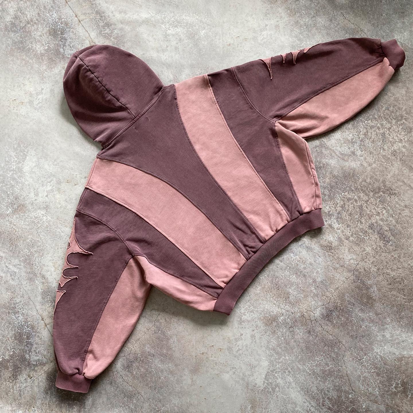 Casual street patchwork patchwork cotton hoodie - Image 4