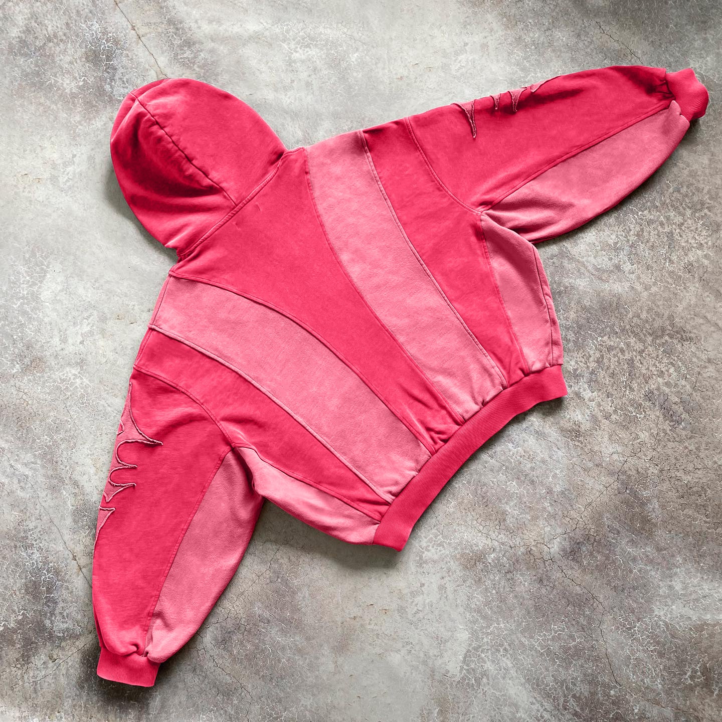 Casual street patchwork patchwork cotton hoodie - Image 7