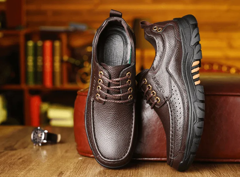 Christmas Sale⛄--40% OFF 🎁Mens Waterproof Non Slip Soft Sole Casual Genuine Leather Oxfords - Image 6