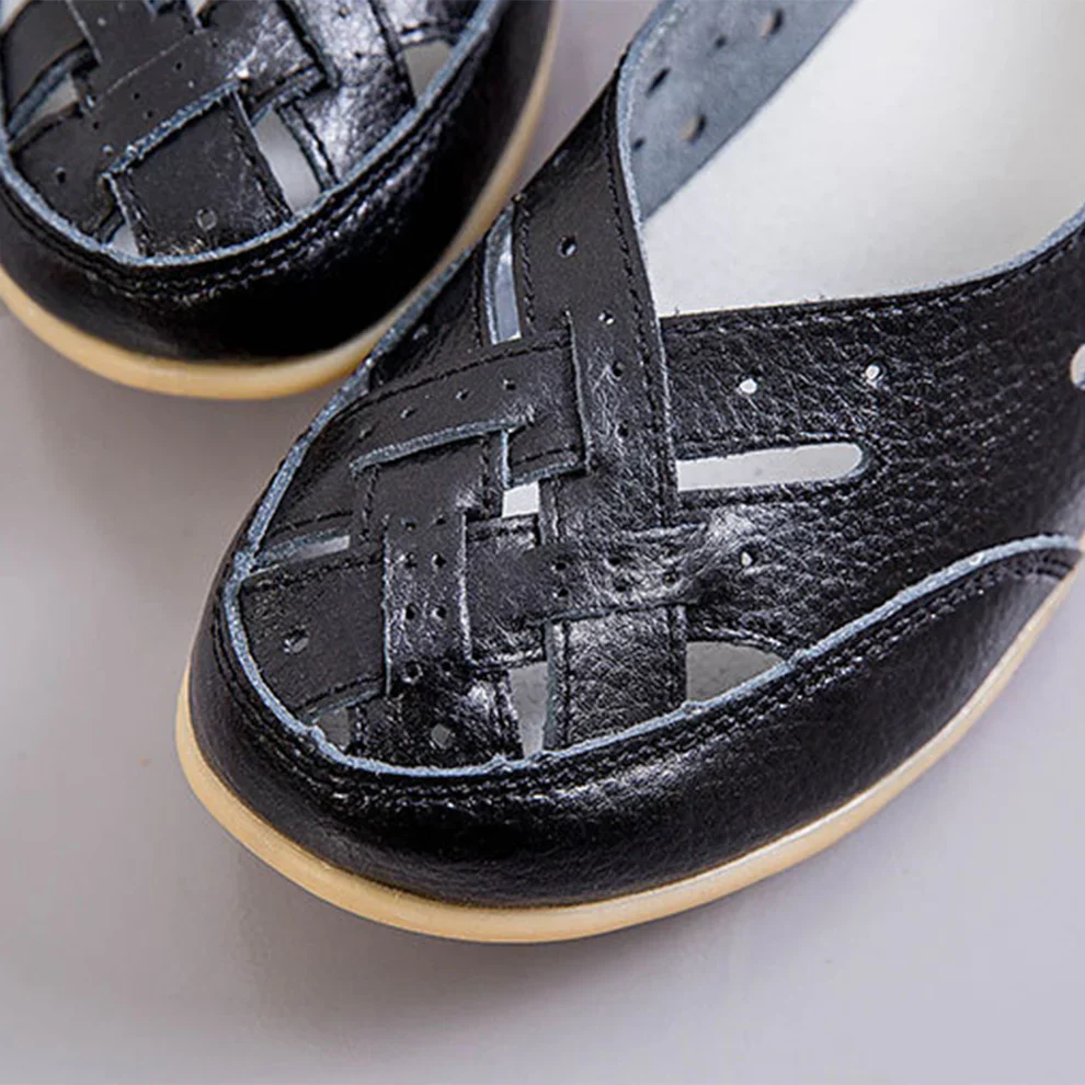 Comfyfleek Wide Toe Box & Wide Size Leather Moccasin - Basic Colors - Image 4