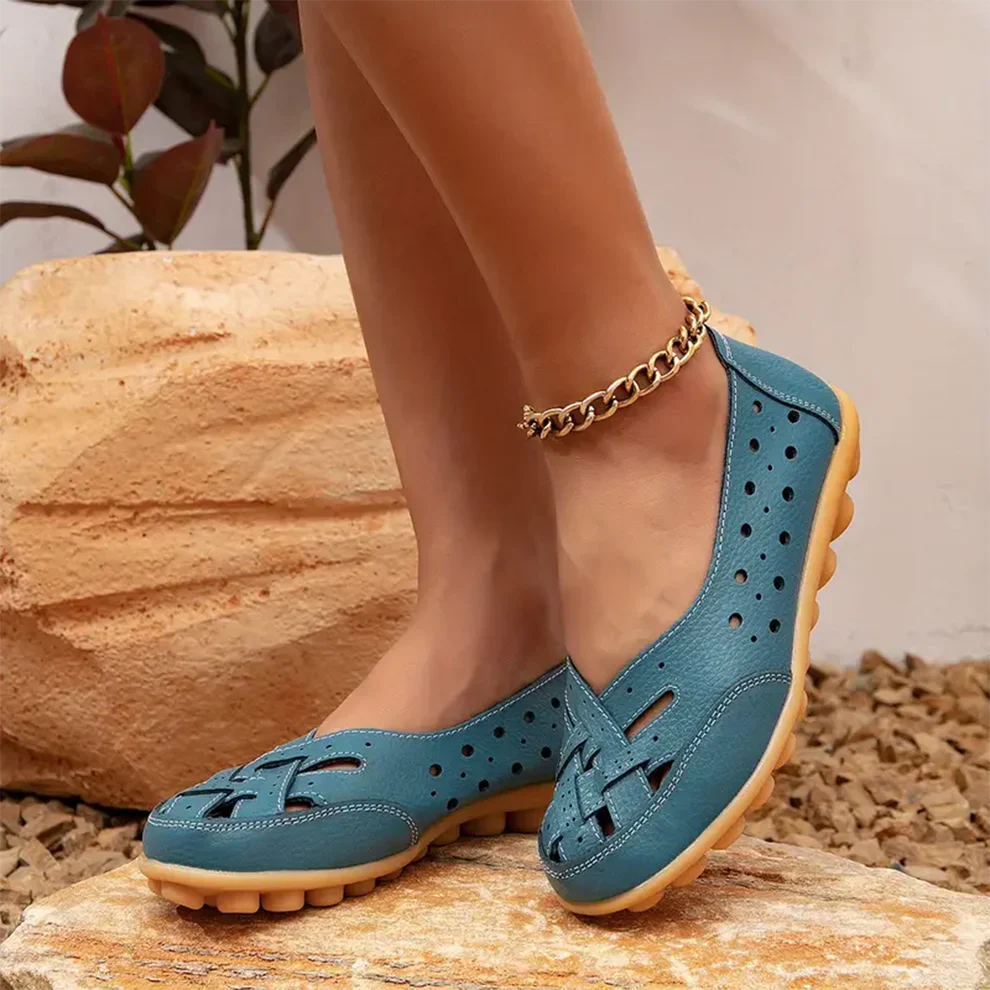 Comfyfleek Wide Toe Box & Wide Size Leather Moccasin - Basic Colors - Image 7