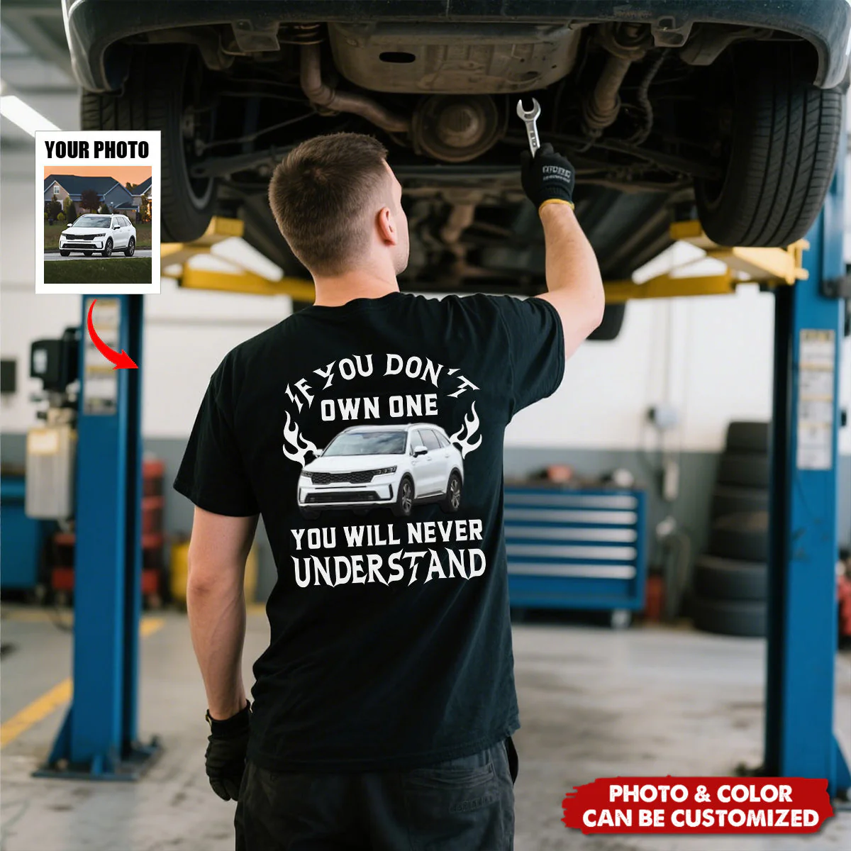 Custom Car Photo Shirt - Personalized If You Don't Own One You Will Never Understand Backside Shirt - Image 2