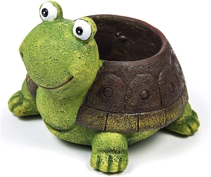 Cute Animal Plant Pots Cartoon Shaped Succulent Vase Flower Pots,Container,Home Decoration Planter Pots,Desk Mini Ornament (Tortoise) - Image 5