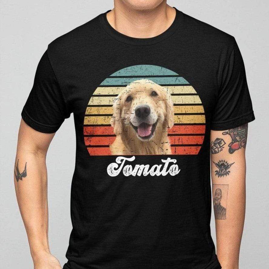 Dog Cat Vintage Retro Photo Shirt, Custom Photo Shirt - Image 5