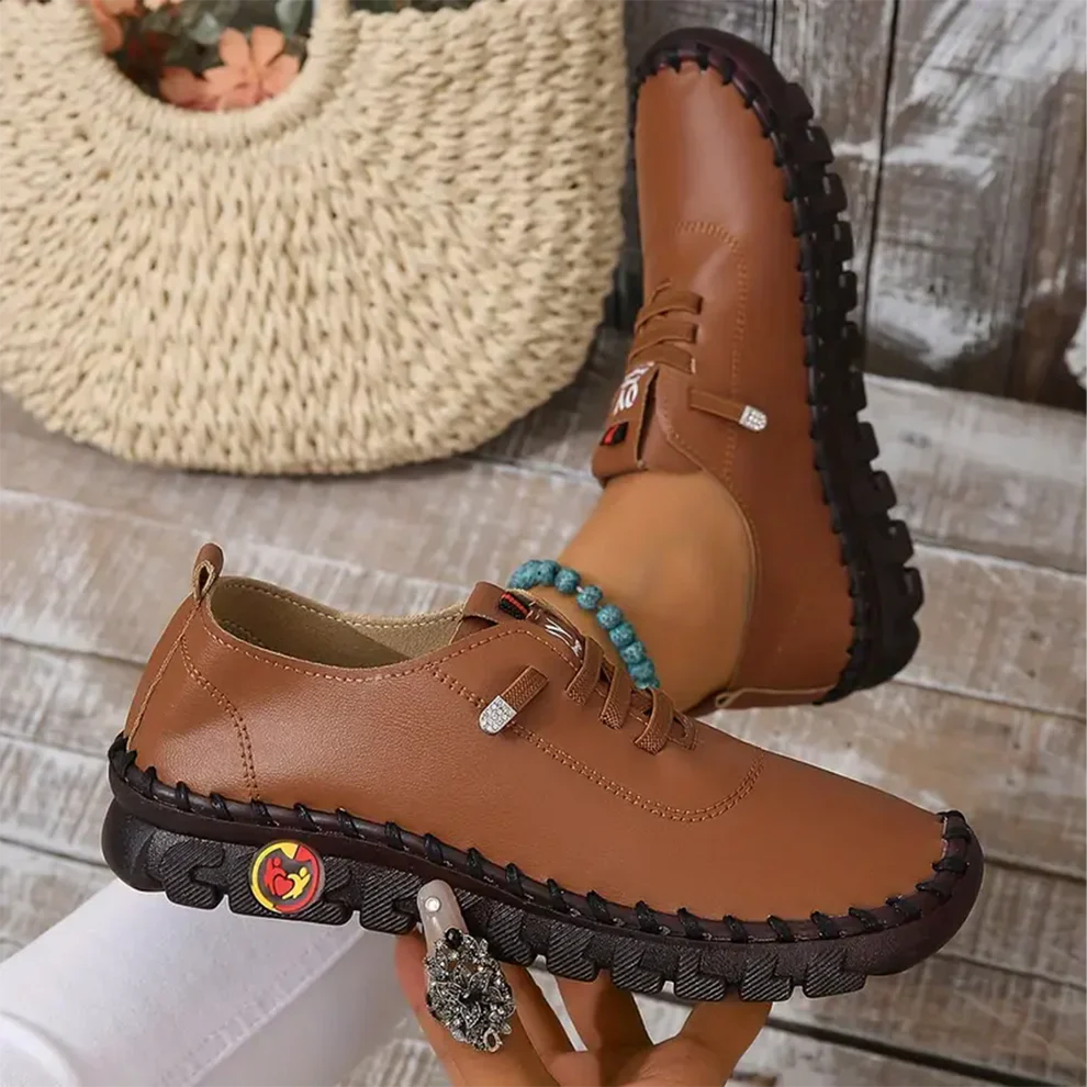 🔥Best Seller-Last Day Sale 60% OFF🔥Women's Hand-Stitched Uniqcomfy Wide Toe Box Leather Shoes - Image 12