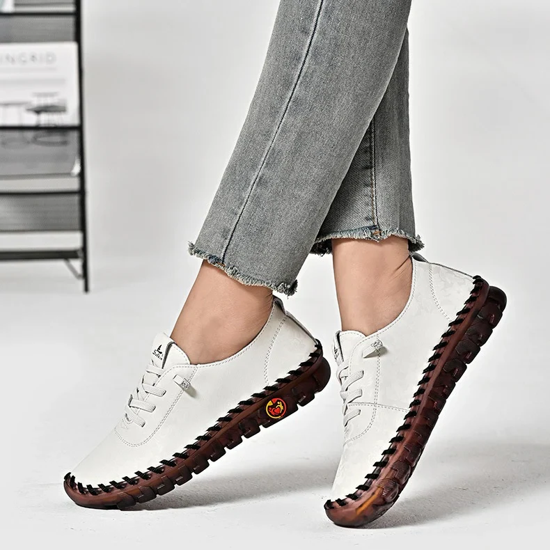 🔥Best Seller-Last Day Sale 60% OFF🔥Women's Hand-Stitched Uniqcomfy Wide Toe Box Leather Shoes - Image 2