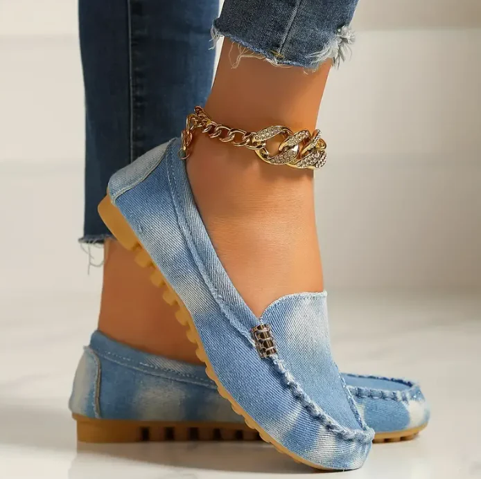 🔥Hot Sale🔥Orthowalk's Round-Toe Flats,Breathable Orthopedic Slip On Walking Shoes - Image 5