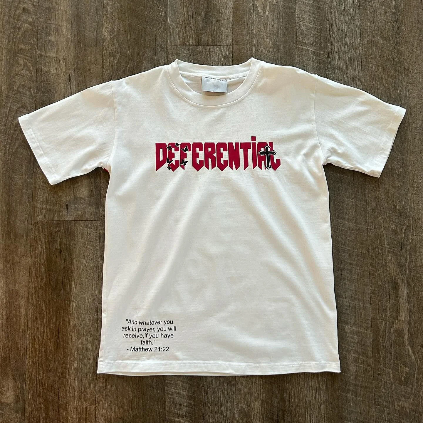 Faith Cross Print Short Sleeve T-Shirt - Image 6
