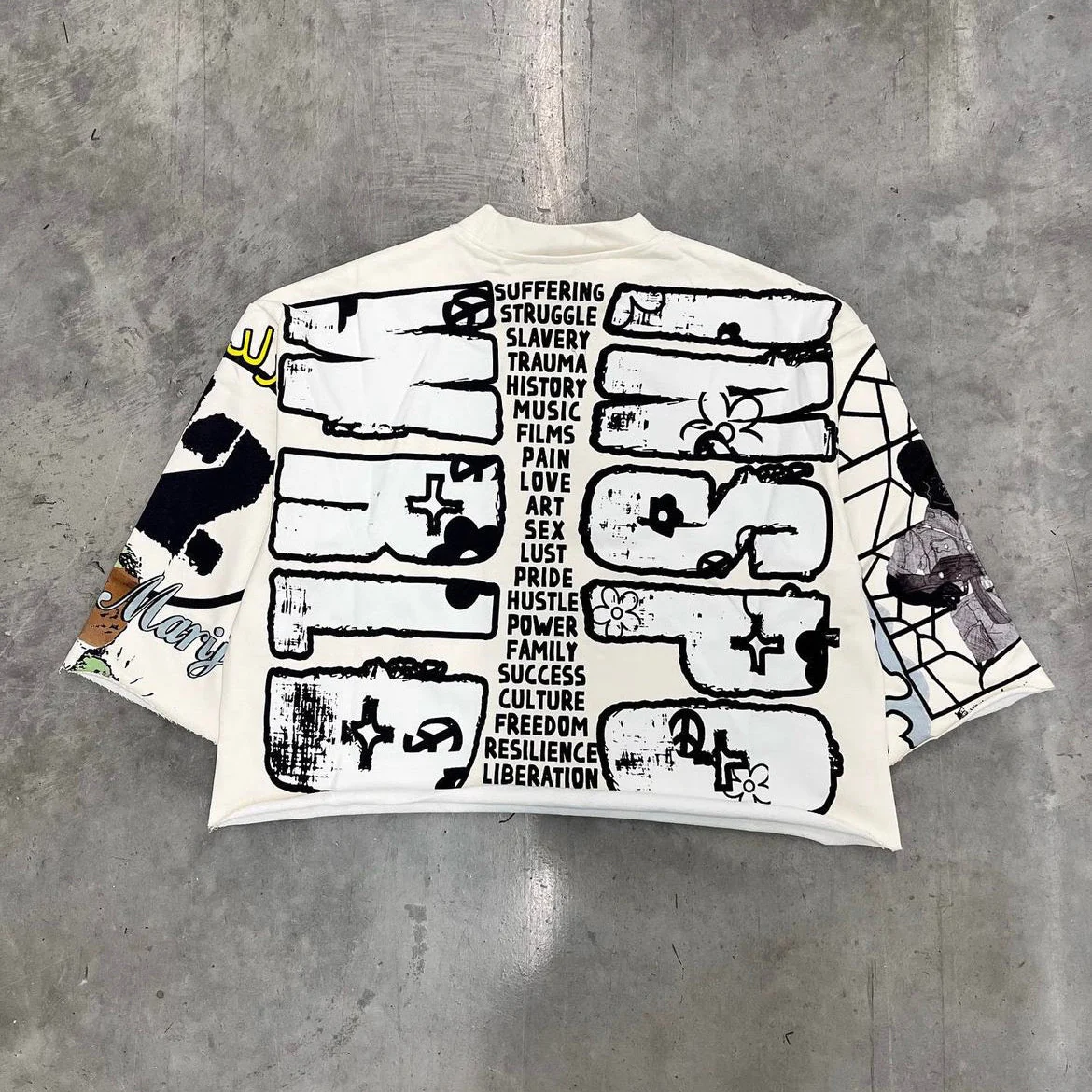 Fashionable personalized printed all-over irregular pattern T-shirt - Image 2