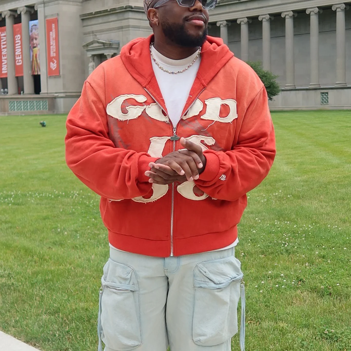 God is Good Casual Streetwear Zip-Up Hoodie - Image 8