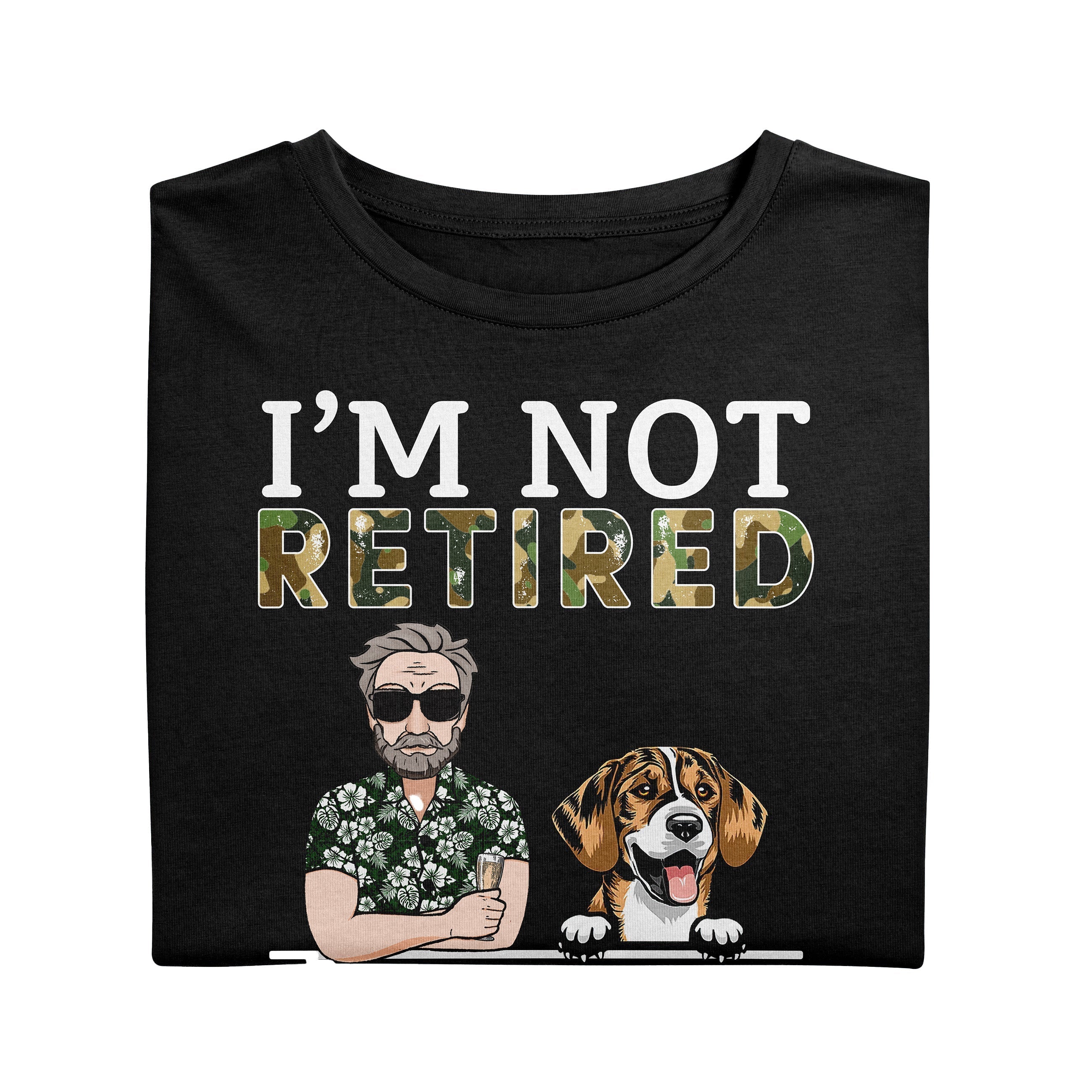 I'm A Full Time Dog Dad Dog Personalized Shirt, Personalized Father's Day Gift for Dog Lovers, Dog Dad - Image 3
