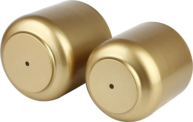 Large Gold Planters Metal Aloe Brass-Tone Plant Pots Indoor Decorative Flower Pots with Drain Holes - Image 5