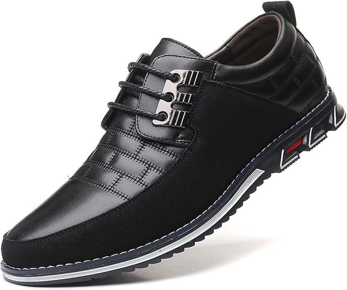 Men's Fashion Calfskin Leather Shoes - Image 10