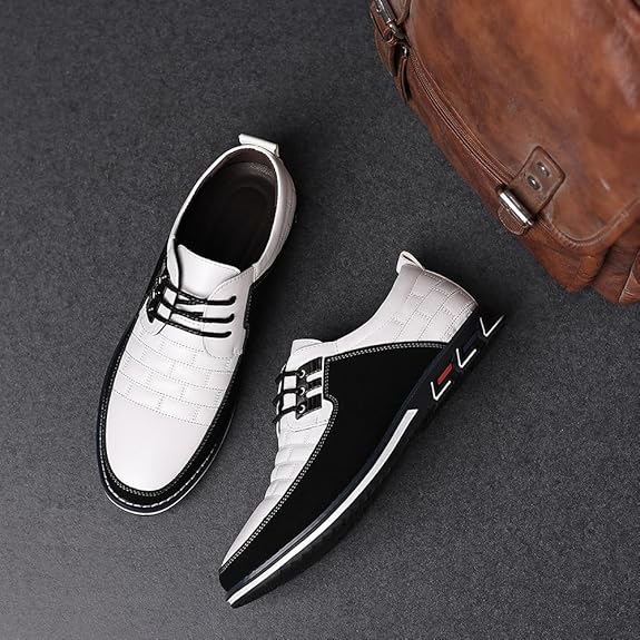 Men's Fashion Calfskin Leather Shoes - Image 3