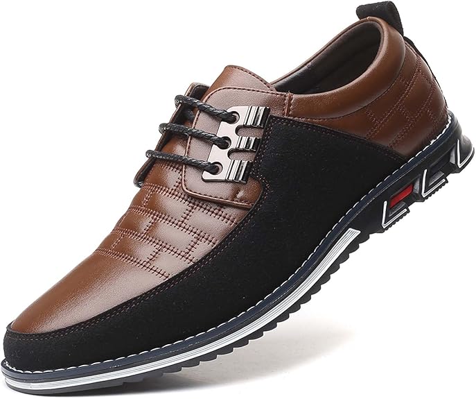 Men's Fashion Calfskin Leather Shoes - Image 7