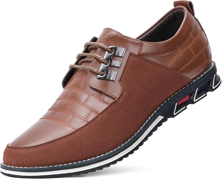 Men's Fashion Calfskin Leather Shoes - Image 9