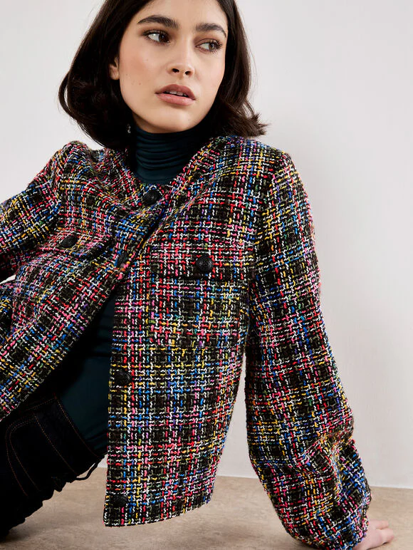 Multicoloured Tweed Jacket - Image 3
