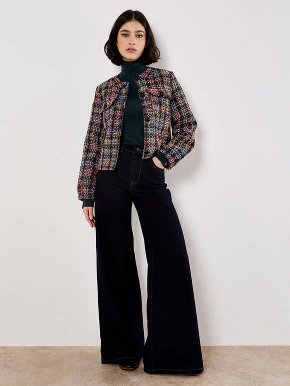 Multicoloured Tweed Jacket - Image 4