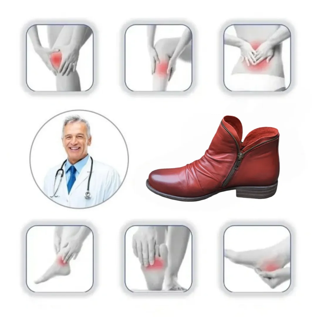 Orthopedic Cozy Colorful Arch Support Ankle Winter Boots - Image 10