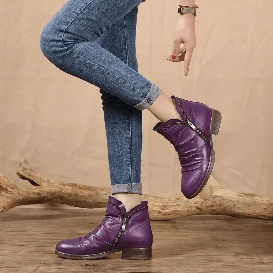 Orthopedic Cozy Colorful Arch Support Ankle Winter Boots - Image 3
