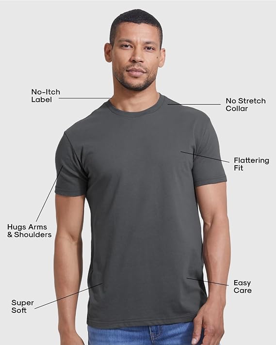 Tees Premium Fitted Men's T-Shirts - Image 3