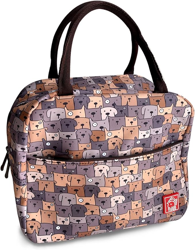 Waterproof Insulated Reusable Lunch Bag Food Drinks Container with Front Padded Pocket Double Zippers For Kids Men Women Work School Picnic - Image 6