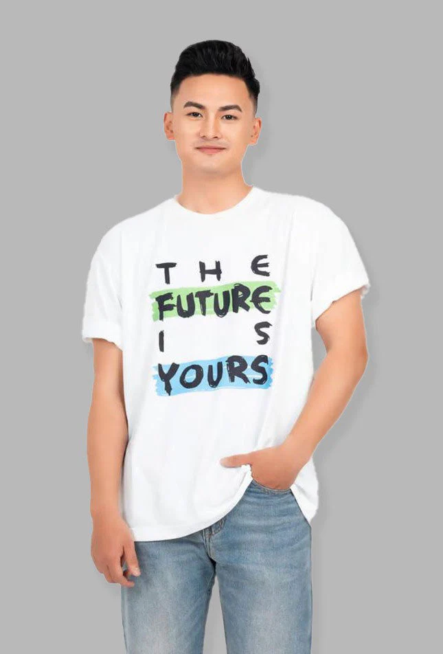 WHITE GRAPHICS PRINTED TEE - Image 3