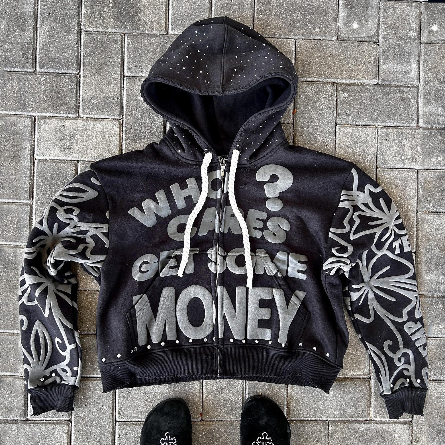 Who Cares Get Some Money Hoodie - Image 2