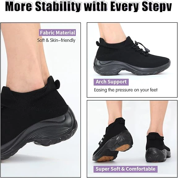 WOMEN SLIP-ON LIGHT AIR CUSHION ORTHOPEDIC SNEAKERS - Image 4