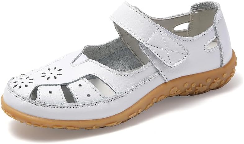 Women's hollow soft leather breathable moccasins sandals - Image 7