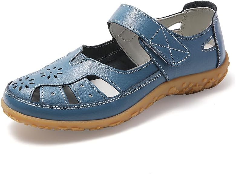 Women's hollow soft leather breathable moccasins sandals - Image 8